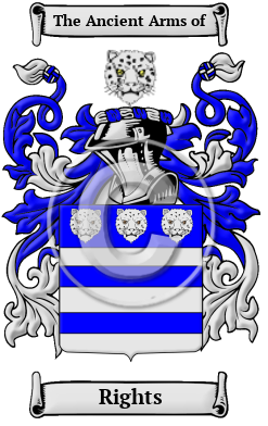 Rights Family Crest/Coat of Arms