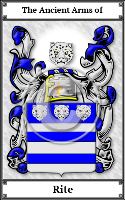 Rite Family Crest Download (JPG) Book Plated - 600 DPI