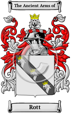Rott Family Crest/Coat of Arms