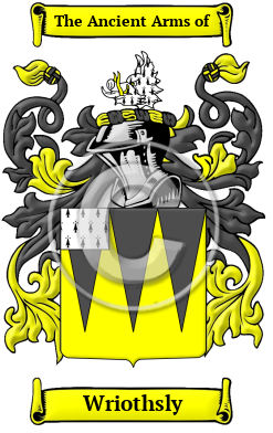 Wriothsly Family Crest/Coat of Arms