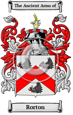 Rorton Family Crest/Coat of Arms
