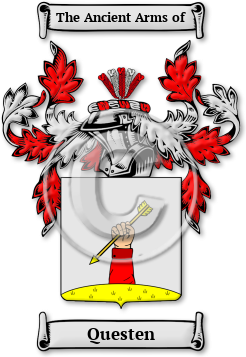 Questen Family Crest Download (jpg) Legacy Series - 150 DPI