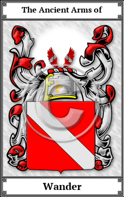 Wander Family Crest Download (JPG)  Book Plated - 150 DPI