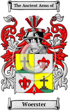 Woerster Family Crest/Coat of Arms
