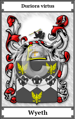 Wyeth Family Crest Download (JPG)  Book Plated - 150 DPI