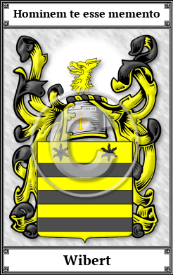 Wibert Family Crest Download (JPG)  Book Plated - 150 DPI