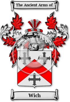 Wich Family Crest Download (jpg) Legacy Series - 150 DPI