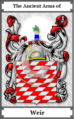 Weir Family Crest Download (JPG) Book Plated - 600 DPI