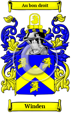 Winden Family Crest/Coat of Arms