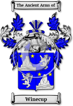 Winecup Family Crest Download (jpg) Legacy Series - 150 DPI