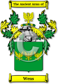 Wens Family Crest Download (jpg) Legacy Series - 150 DPI