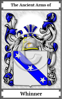 Whinner Family Crest Download (JPG)  Book Plated - 150 DPI