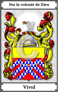 Vivul Family Crest Download (JPG)  Book Plated - 150 DPI