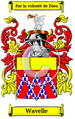 Wavelle Family Crest/Coat of Arms