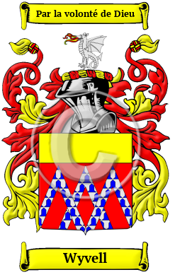 Wyvell Family Crest/Coat of Arms