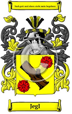 Jegl Family Crest/Coat of Arms