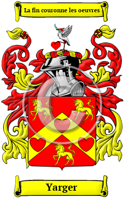 Yarger Family Crest/Coat of Arms
