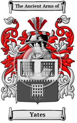 Yates Family Crest/Coat of Arms