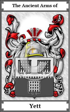 Yett Family Crest Download (JPG)  Book Plated - 150 DPI
