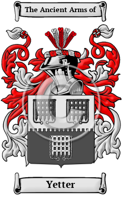 Yetter Family Crest/Coat of Arms