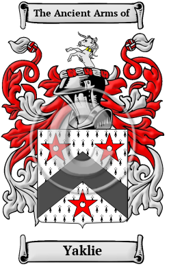 Yaklie Family Crest/Coat of Arms