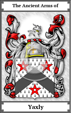 Yaxly Family Crest Download (JPG) Book Plated - 300 DPI