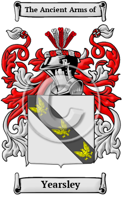 Yearsley Family Crest/Coat of Arms