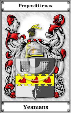 Yeamans Family Crest Download (JPG)  Book Plated - 150 DPI