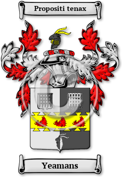 Yeamans Family Crest Download (jpg) Legacy Series - 150 DPI