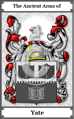 Yate Family Crest Download (JPG)  Book Plated - 150 DPI