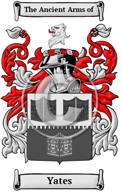 Yates Family Crest Download (JPG) Heritage Series - 300 DPI