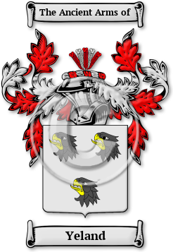 Yeland Family Crest Download (jpg) Legacy Series - 150 DPI