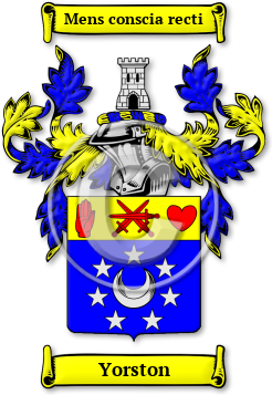Yorston Family Crest Download (jpg) Legacy Series - 150 DPI