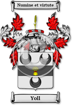 Yoll Family Crest Download (jpg) Legacy Series - 150 DPI
