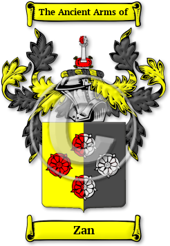 Zan Family Crest Download (JPG) Legacy Series - 600 DPI