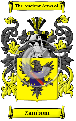 Zamboni Family Crest/Coat of Arms