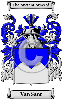 Van Sant Family Crest Download (JPG) Heritage Series - 300 DPI