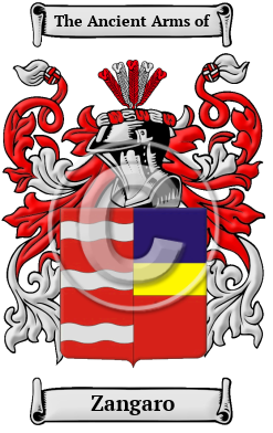 Zangaro Family Crest/Coat of Arms