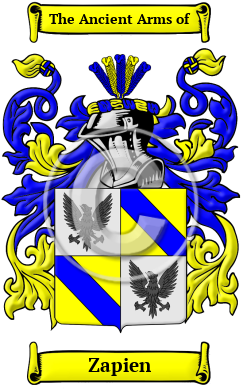 Zapien Family Crest/Coat of Arms