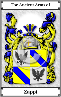 Zappi Family Crest Download (JPG)  Book Plated - 150 DPI