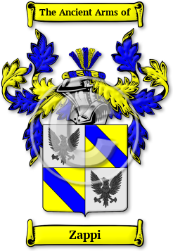 Zappi Family Crest Download (jpg) Legacy Series - 150 DPI