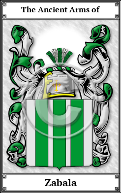 Zabala Family Crest Download (JPG) Book Plated - 600 DPI