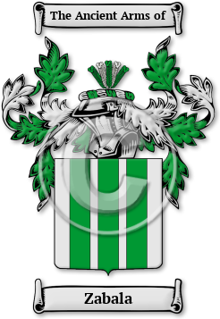 Zabala Family Crest Download (JPG) Legacy Series - 600 DPI
