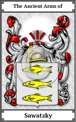 Sawatzky Family Crest Download (JPG)  Book Plated - 150 DPI