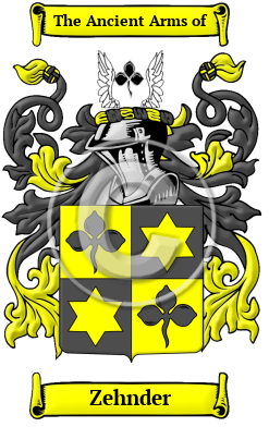 Zehnder Family Crest/Coat of Arms