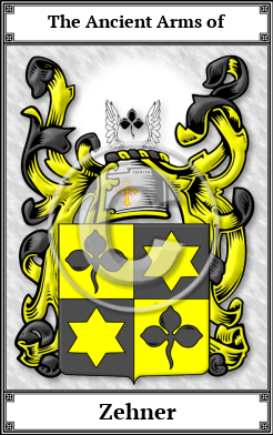 Zehner Family Crest Download (JPG)  Book Plated - 150 DPI