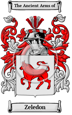 Zeledon Family Crest/Coat of Arms