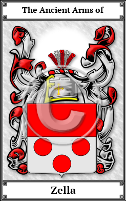 Zella Family Crest Download (JPG) Book Plated - 600 DPI
