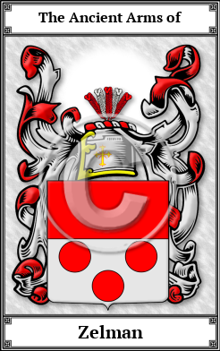 Zelman Family Crest Download (JPG) Book Plated - 600 DPI