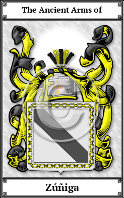 Zúñiga Family Crest Download (JPG) Book Plated - 600 DPI